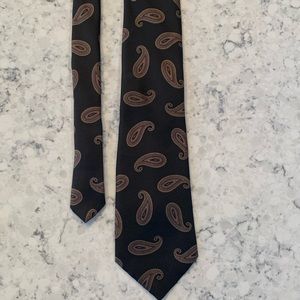 Vintage Resilio Paisley Print Silk Tie
